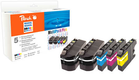 Peach Multipack Plus  compatible avec
ID-Fabricant: LC-229XLVALBP Brother MFCJ 5320 DW