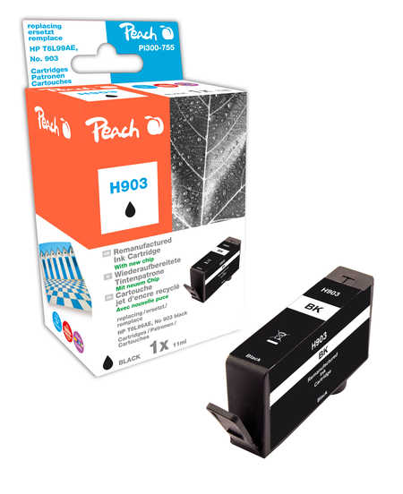 Peach  cartouche d'encre Cartridge noire compatible avec
ID-Fabricant: No. 903 bk, T6L99AE HP OfficeJet 6950