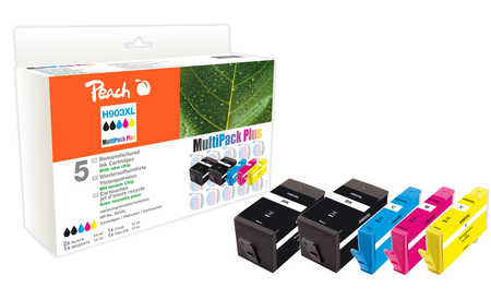 Peach  Combi Pack Plus compatible avec
ID-Fabricant: No. 903XL, T6M15AE*2, T6M03AE, T6M07AE, T6M11AE HP OfficeJet 6950