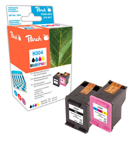 Peach  Multipack compatible avec
ID-Fabricant: No. 304, N9K06AE, N9K05AE HP DeskJet 3720