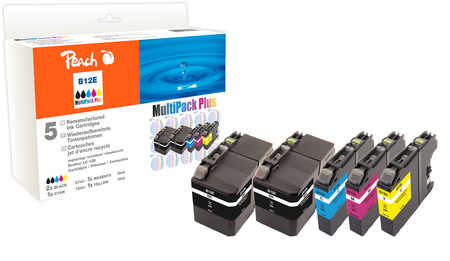 Peach Multipack Plus  compatible avec
ID-Fabricant: LC-12E Brother MFCJ 6925 DW