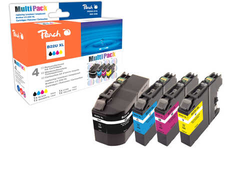 Peach Multipack , compatible avec
ID-Fabricant: LC-22UXL Brother MFCJ 985 DW