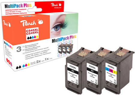 Peach  Multipack Plus compatible avec
ID-Fabricant: PG-545XL*2, CL-546XL, 8286B013 Canon Pixma IP 2850