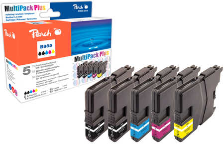 Peach  Multipack Plus, compatible avec
ID-Fabricant: LC-985 Brother MFCJ 220