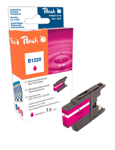 Peach Cartouche d'encre  magenta, compatible avec
ID-Fabricant: LC-1220M Brother MFCJ 430 W